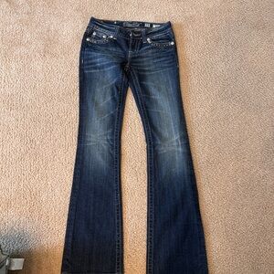 Miss Me Dark Blue Flare Jeans